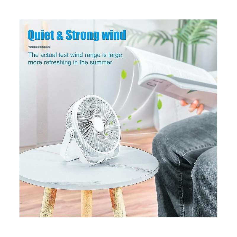 Usb Fan Small Desk Table Fan Silent Powerful Portable Mini Cooling Fan Rechargeable Battery Fan 3 Sp