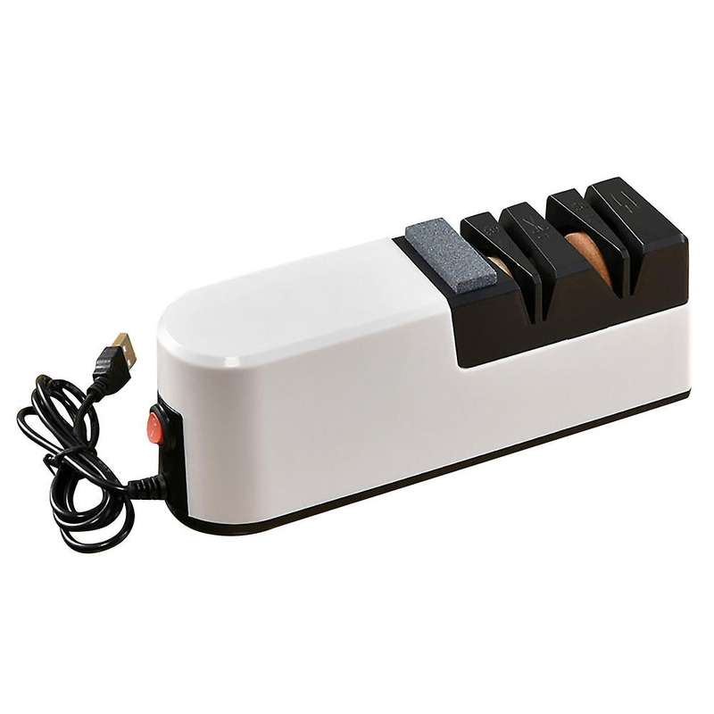 USB Fast Electric Knife Sharpener Automatic Adjustable Sharpener 3 Stages for Knives Scissors House
