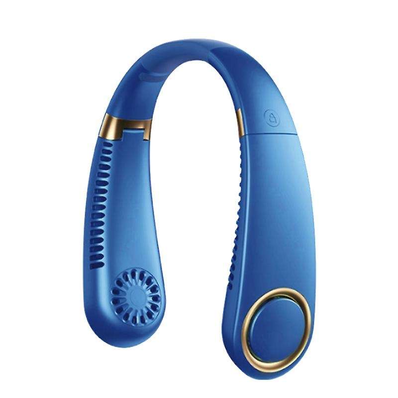 USB Folding Neck Fan Bladeless Air Conditioning Neckband Hanging Fan Adjustable Portable Personal Ai