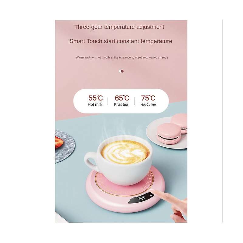 Usb Heating Coaster Warm Heating Pad Constant 3gear Digital Display Adjustment Touch Heater Coffee M