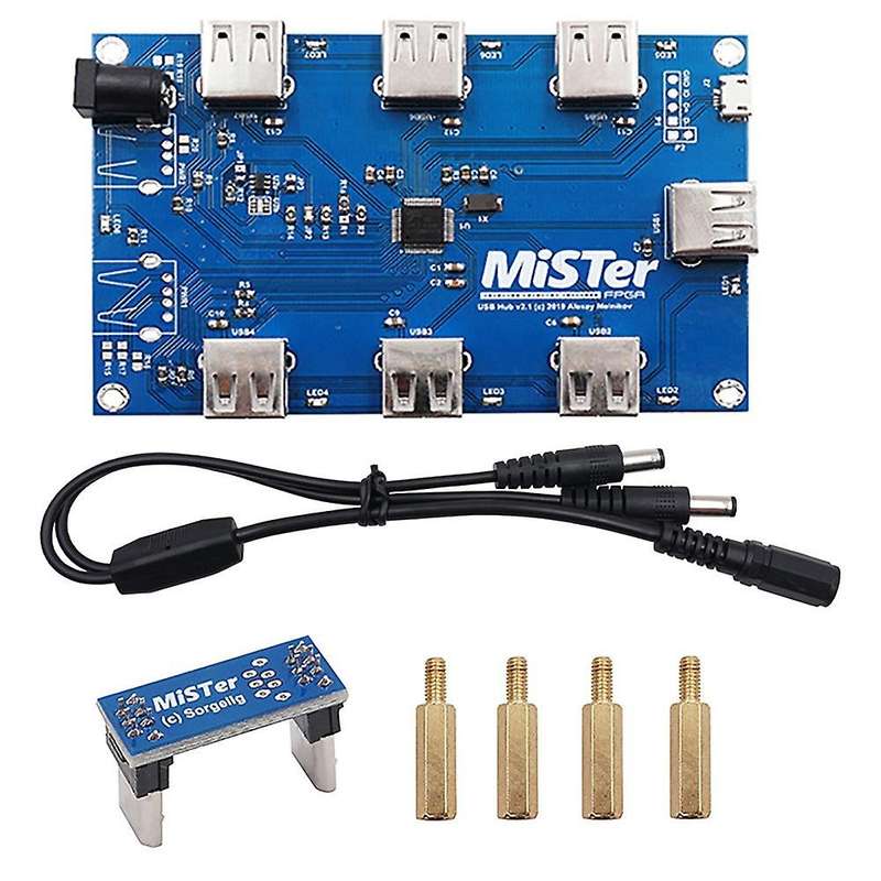 USB HUB V2.1 Extender Board + Mister SDRAM + Mister- + FPGA IO Board with Cooling Fan Set for Terasi