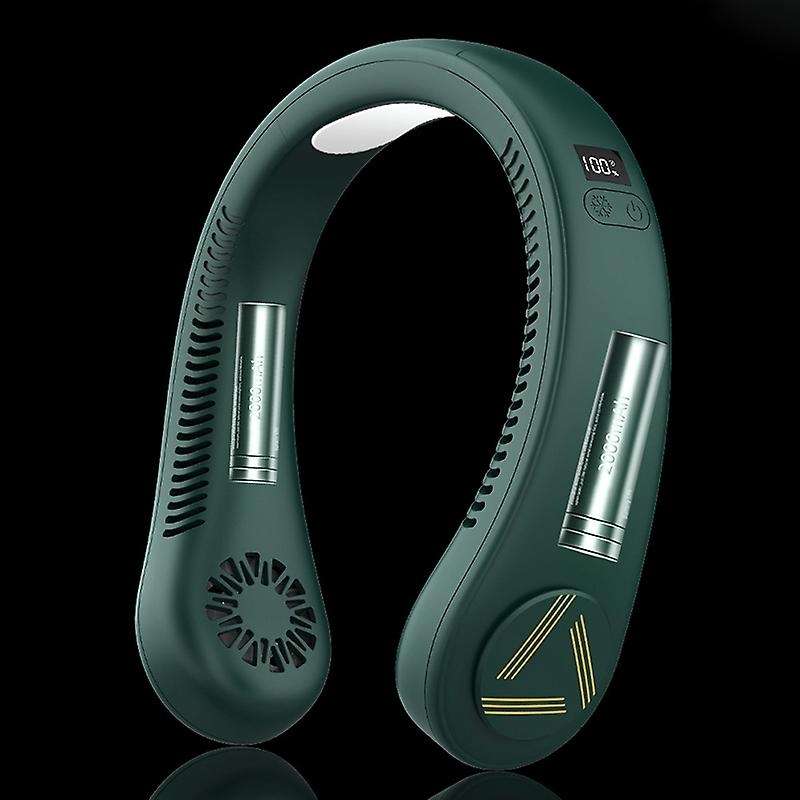 USB Leafless Hanging Neck Fans Portable 4000Mah Rechargeable Battery Personal Fan Portable Low Noise