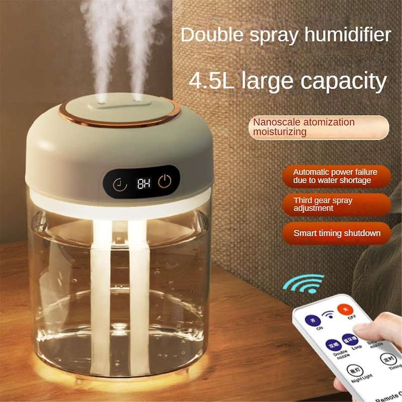 Usb Humidifier Diffuser Essential Oil Diffuser with Atmosphere Light 4500ml Cool Mist Humidifier for