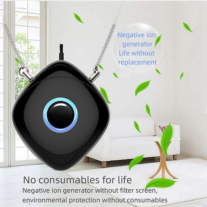 USB Personal Air Purifier Necklace Hanging Portable Ionizer with Negative Ion Generator Air Freshene