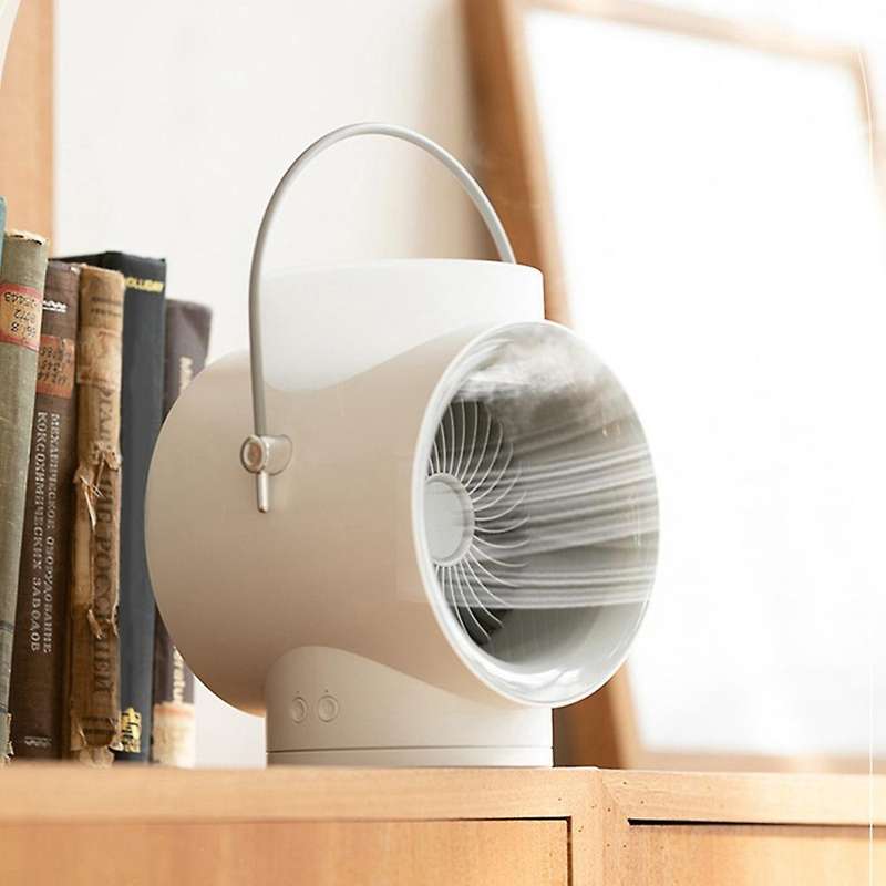 USB Portable Air Cooler Fan Mini Air Conditioner 4000MAh 350ML Cooling Fan 120 degree Wide-Angle for