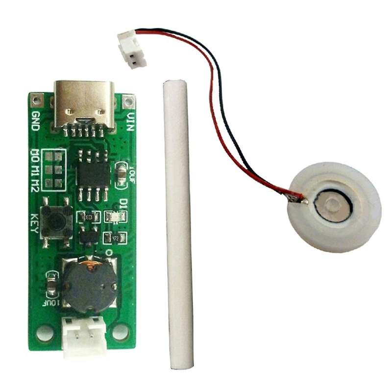 USB Mini Humidifier DIY Kit DC 3.7-5.5V Type-C Mini Humidifier DIY Kit 330mA Home Ultrasonic Air Hum