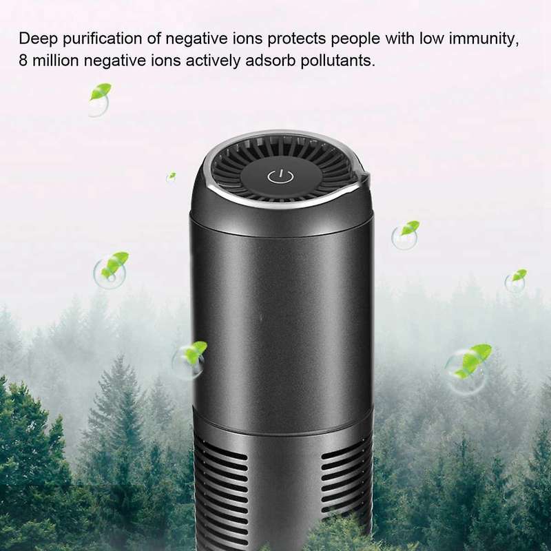 USB Mini Air Purifier for Home Deodorizer Negative Ion Home Car Air Purifier DC5V Air Freshener Humi