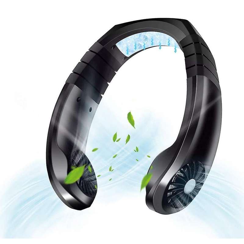 USB Portable Air Cooler Mini Electric Air Conditioner Neck Cooling Fan Adjustable Angle with Manual