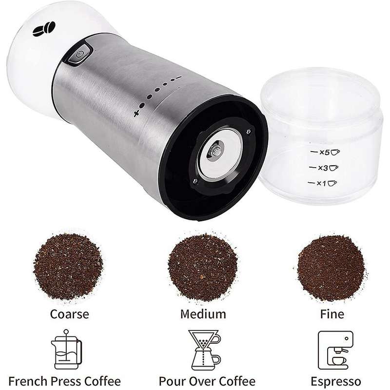 USB Rechargeable Coffee Grinder Mill Portable Electric Coffee Bean Pepper Grinding Device Household