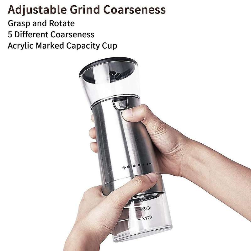 USB Rechargeable Coffee Grinder Mill Portable Electric Coffee Bean Pepper Grinding Device Household
