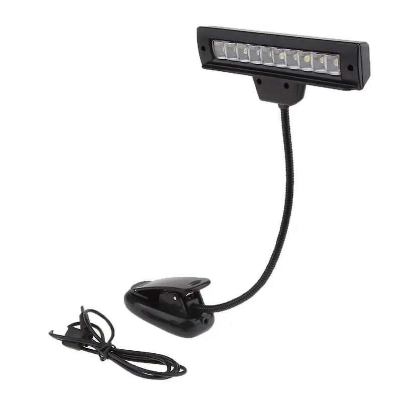 Usb Rechargeable Music Stand Light 10 Bright Led,nightstand Lamp Desk Reading Lamp