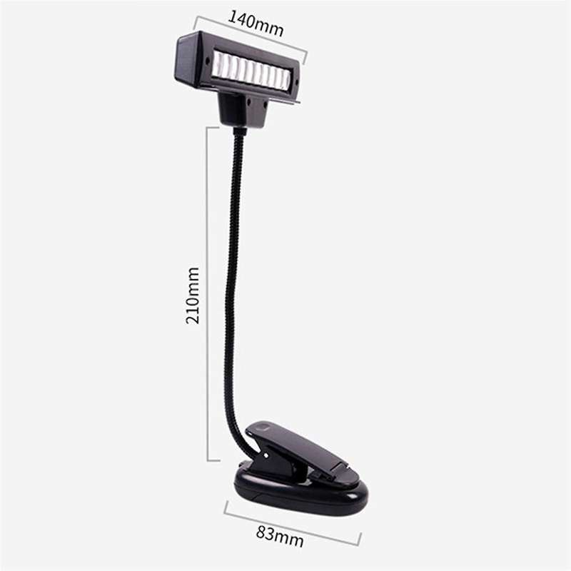 Usb Rechargeable Music Stand Light 10 Bright Led,nightstand Lamp Desk Reading Lamp