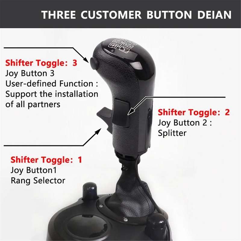 USB Shifter Knob for G29 G27 G25 TH8A High Low Gear Simulator PC USB Gearshift Knob