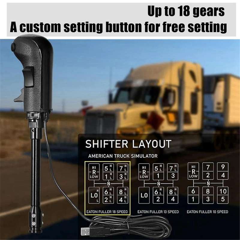 USB Shifter Knob for G29 G27 G25 TH8A High Low Gear Simulator PC USB Gearshift Knob