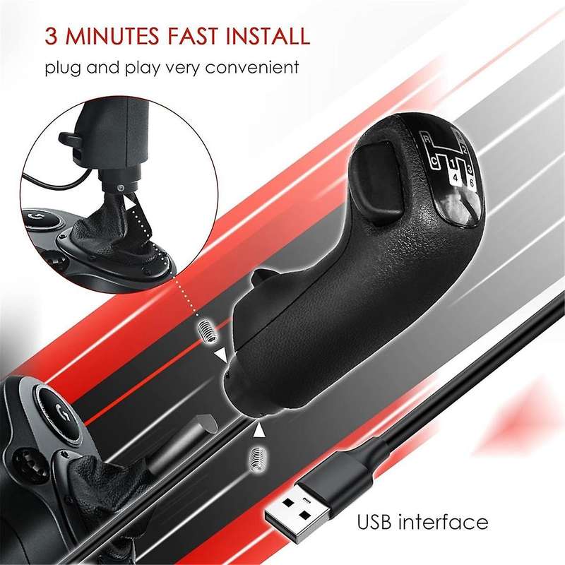 USB Simulator Shifter Gearshift Knob Applicable for G29 G27 G25 TH8A Gearshift Knob for People Truck
