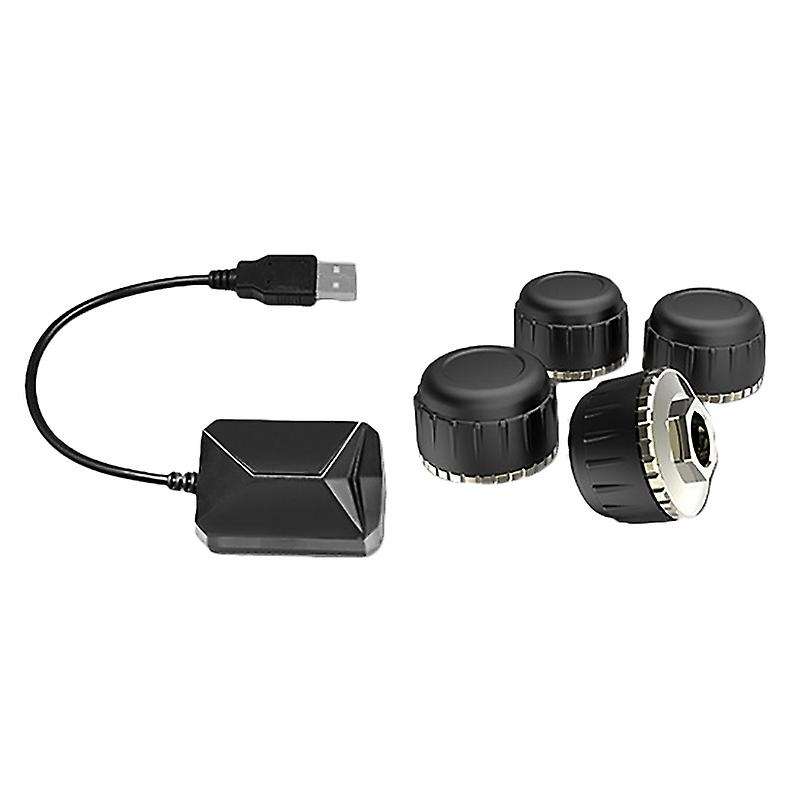 USB TPMS External Tire Pressure Monitor Android Navigation Tire Pressure Monitoring Alarm System Wir