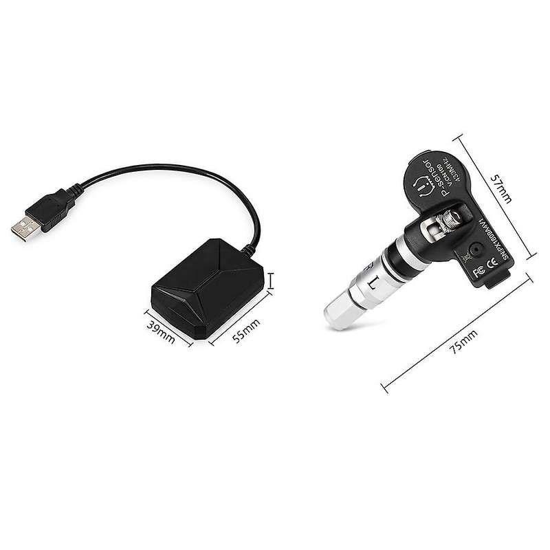 USB TPMS Built-in Tire Pressure Monitor Android Navigation Tire Pressure Monitoring Alarm System Wir