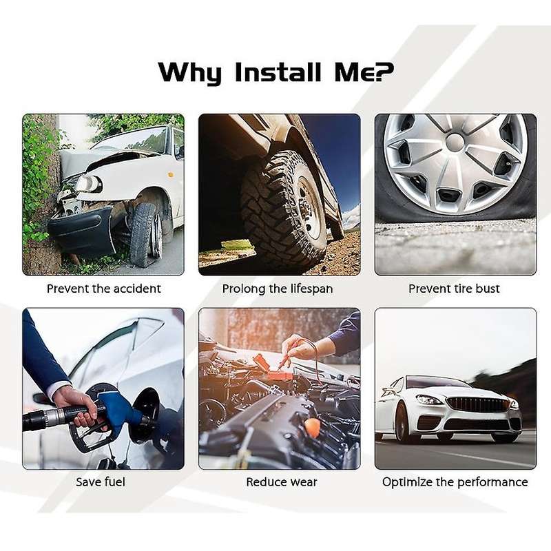 USB TPMS Built-in Tire Pressure Monitor Android Navigation Tire Pressure Monitoring Alarm System Wir