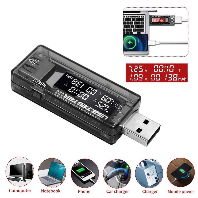 Usb Tester Current Voltage Charger Capacity Tester Volt Meter Display Usb Current Voltage Test Card