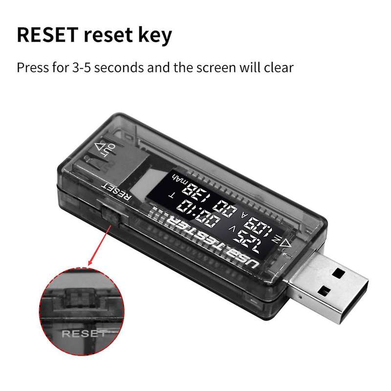 Usb Tester Current Voltage Charger Capacity Tester Volt Meter Display Usb Current Voltage Test Card