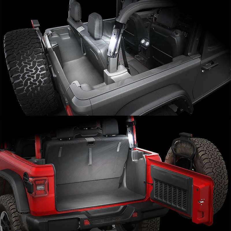 UTV ATV Interior Light, Universal Roll Bar Mount LED Light Roof Top Lamp for RZR Car transparent sh