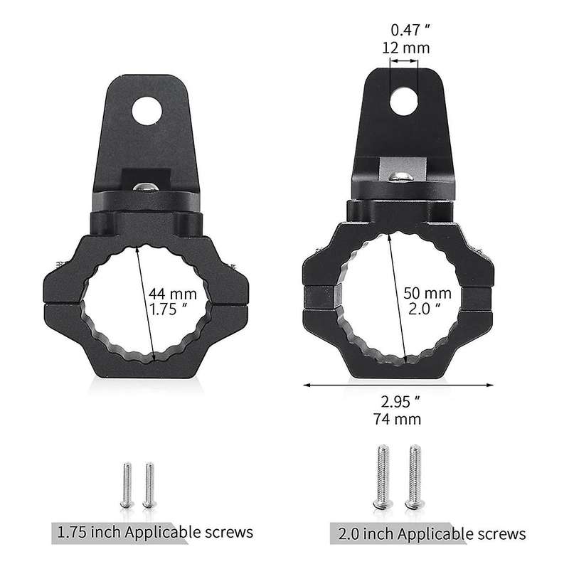 UTV Bracket for Mounting Flag and Whip Light 360 Rotating Flag Hole Adjustable to All SXS 1.75 to 2I