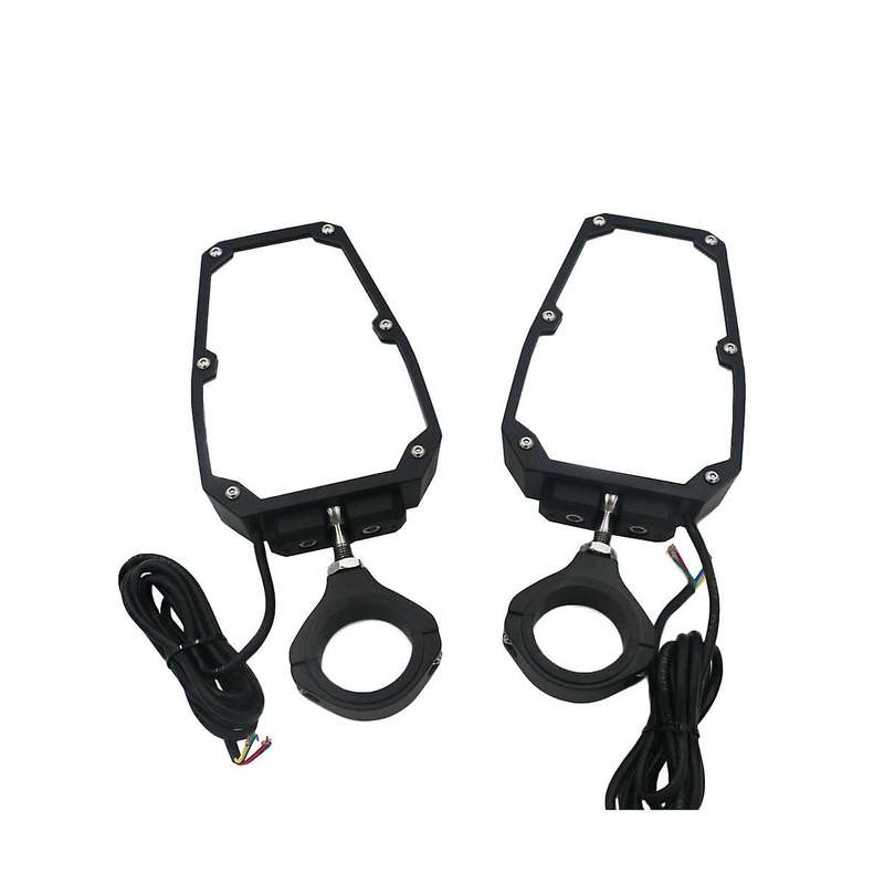 Utv Rear-view Mirror Automotive Supplies Three-color Rear-view Mirror with Light Side Rear-view Mir