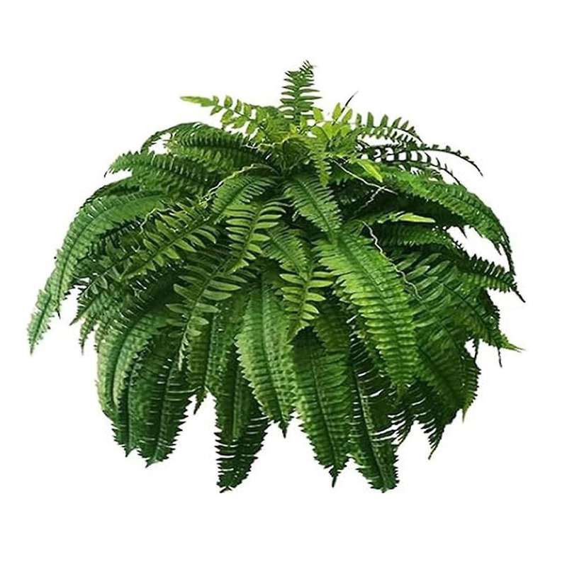 UV Resistant Lifelike Artificial Boston Fern, Artificial Ferns for Outdoors, Faux Ferns Fake Ferns A