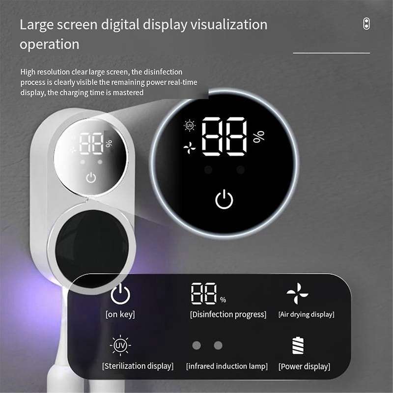 UV Toothbrush Holder Tooth Brush Head Disinfection Box Intelligent Induction Germicidal Storage Stan
