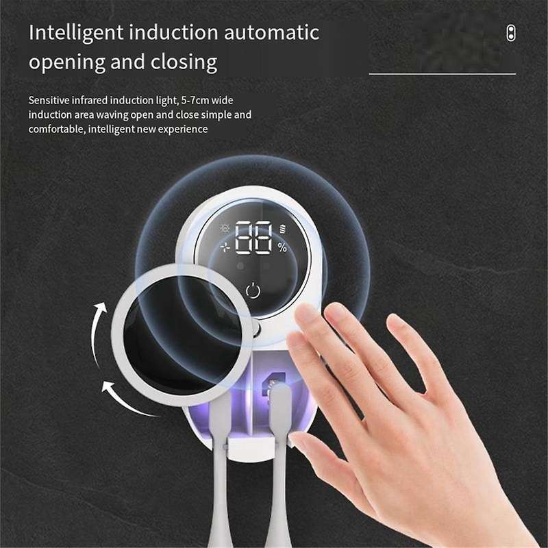 UV Toothbrush Holder Tooth Brush Head Disinfection Box Intelligent Induction Germicidal Storage Stan
