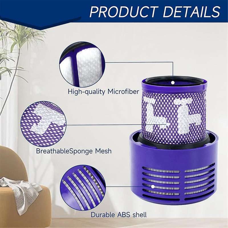 V10 Filter Replacement for V10 Cyclone, Absolute, Animal, Total Clean & SV12, Cleaning Brush- Part