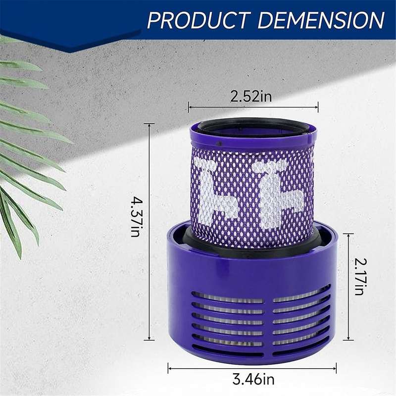 V10 Filter Replacement for V10 Cyclone, Absolute, Animal, Total Clean & SV12, Cleaning Brush- Part