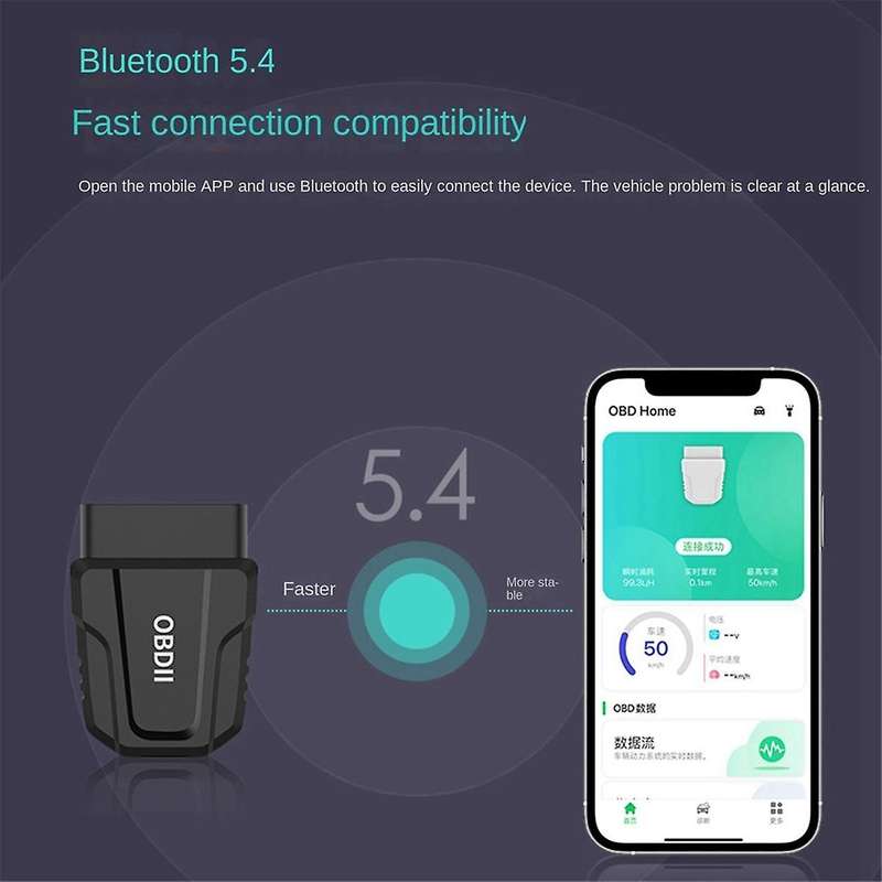 V011 OBD OBDII Diagnostic Tool Bluetooth 5.4 for IOS/Android OBD2 Professional Code Reader 9Protocol