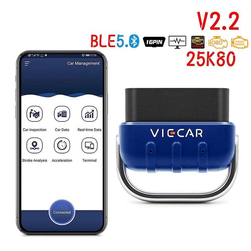 V2.2 VP005 PIC18F25K80 OBD2 Bluetooth 5.0 4.0 Scanner USB ODB2 Car Diagnostic Auto Tool