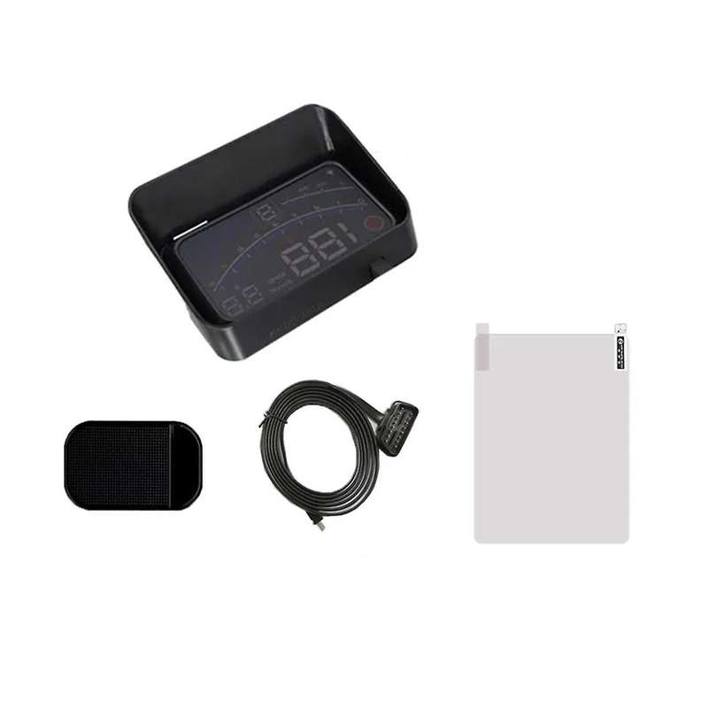 V41 Heads Up Display Car Obdii Euobd 5.5in Windshield Projector Hud Display Shift Reminder Water Tem