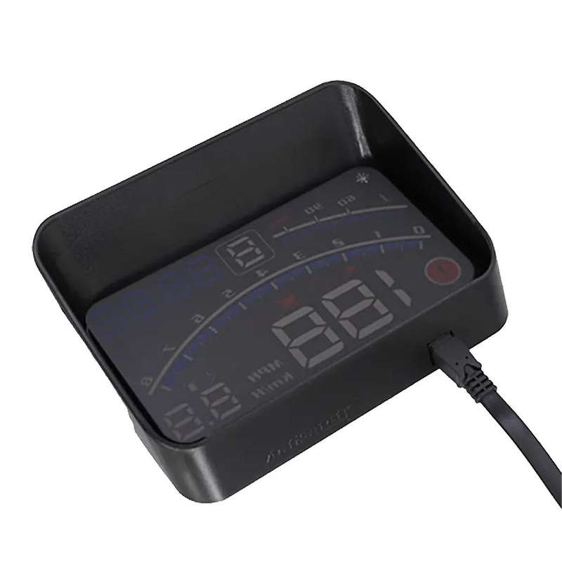 V41 Heads Up Display Car Obdii Euobd 5.5in Windshield Projector Hud Display Shift Reminder Water Tem