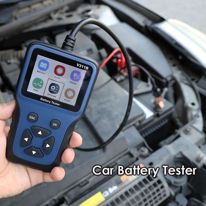 V311B 12V Car Battery Tester Digital LCD Diagnostic Battery Tester Automotive Analyzer Start Chargin