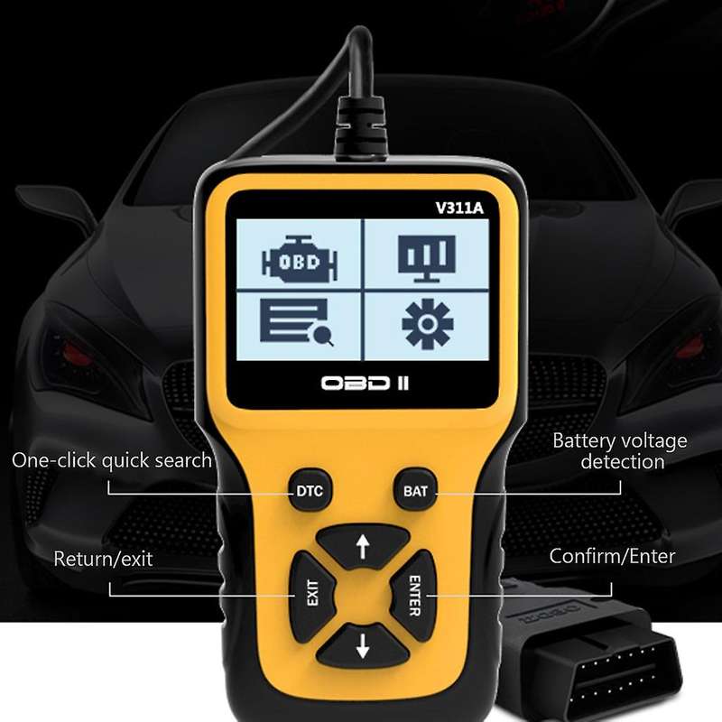 V311A OBD II Scanner Car Diagnostic Tool Car Fault Code Reader for All 1996 and Newer OBD II Complia