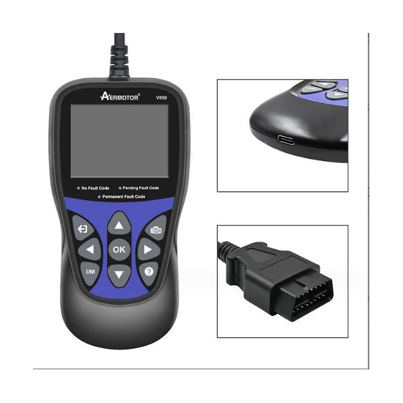 V850 Obd2 Scanner Automotive Diagnostic Tool Obdii Code Reader Engine Fault Inspection Can Diagnosti