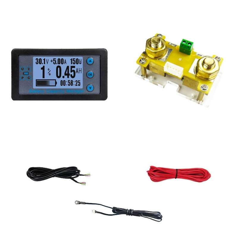 Va9510 Battery Capacity Manager Lcd Digital Voltage Current Power Meter Battery Capacity Coulometer