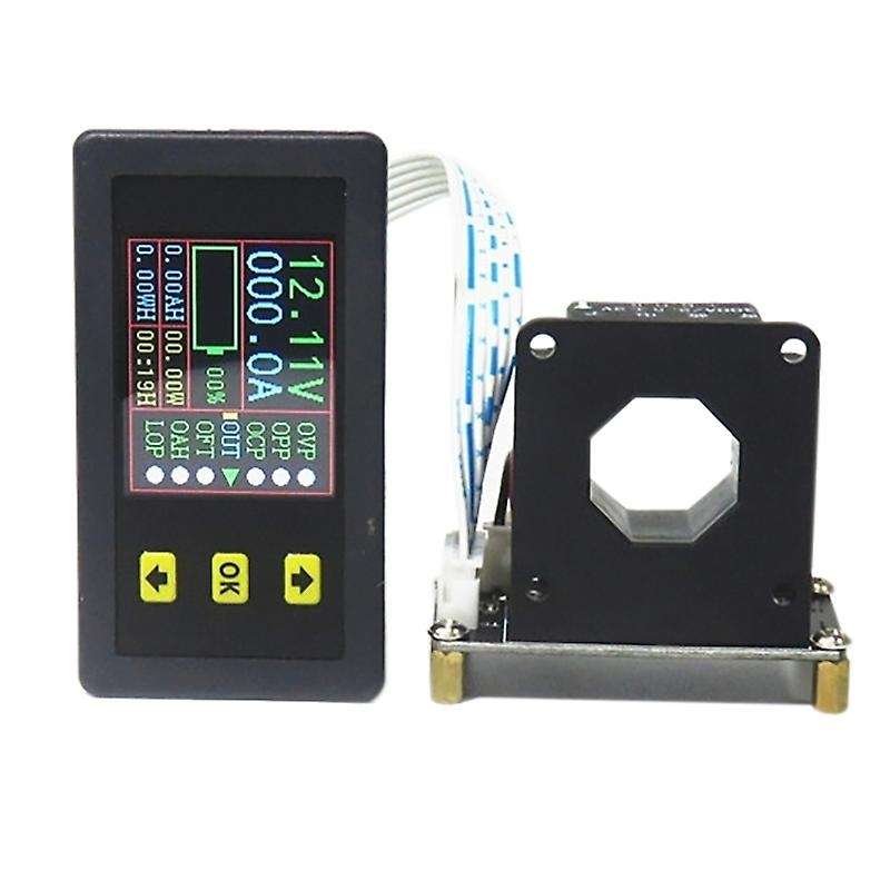 VAC9010H Ammeter Coulombmeter DC 90V 300A 12V 24V 48V 72V LCD Current Voltage Watt Meter Battery Pow