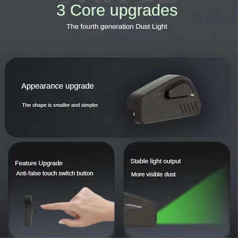 Vacuum Cleaner Dust Lights Pet Dust Display LED Lamp Clearly Visible Under Light Universal Vacuum Cl