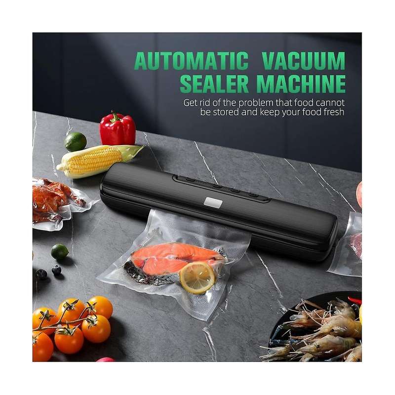 Vacuum Machine Food Vacuum Automatic Air Sealing System for Food Storage Dry and Wet with Seal Bags