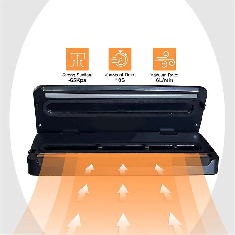 Vacuum Sealer Machine, 60kpa Dry & Moist Food Vacuum Sealer Machine Includes 10 Vacuum Sealer Plug