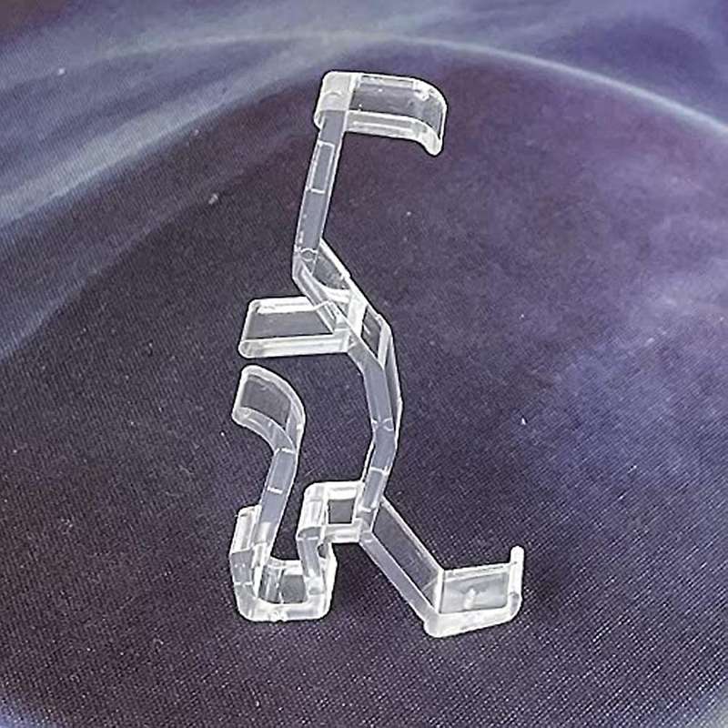Valance Clips Clear Plastic Retainer Holder for Window Blind Valance,horizontal Faux & Wood Blinds