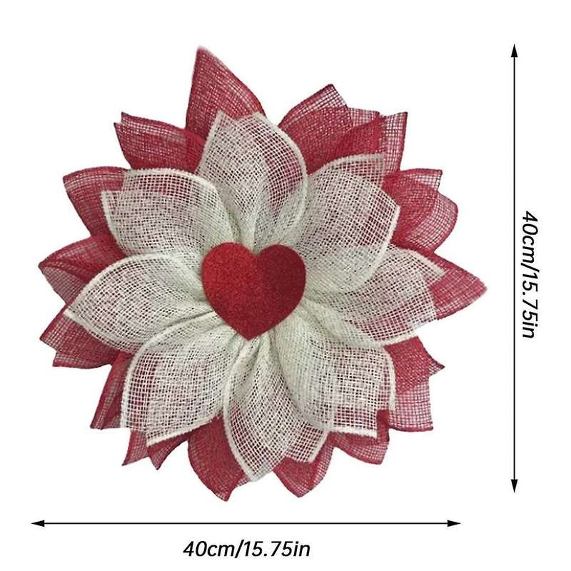 Valentine Wreaths Door Spring, Welcome Outdoor Red Spring Birthday Decor Ornaments Welcome Sign Holi