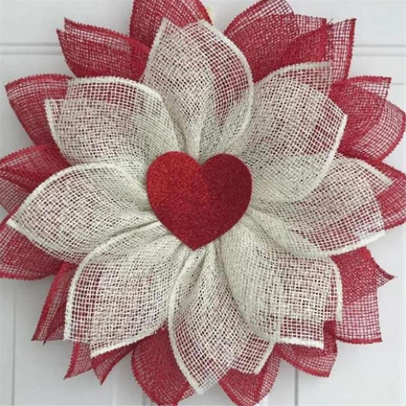Valentine Wreaths Door Spring, Welcome Outdoor Red Spring Birthday Decor Ornaments Welcome Sign Holi