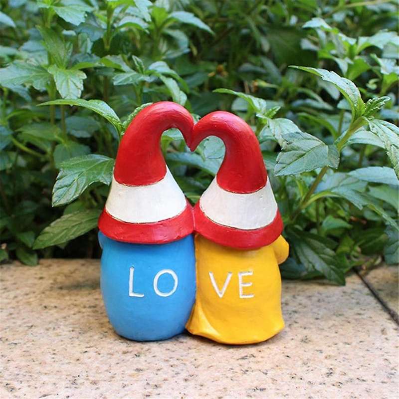 Valentine Gnomes Figurine Table Decor Love for Valentines Day Gifts,Love and Hearts Gnome Collectib