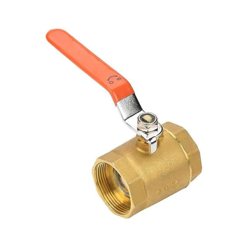 Valve, Thread Valve ShutOff Valve DN40 1-1/2BSP Brass Pipe Valve 1.6MPa for Water Oil Gas