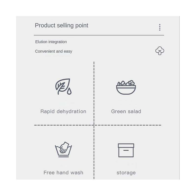 Vegetable Dehydrator Press Quick Cleaning Dryer Fruit and Vegetable Dry and Wet Separation Draining